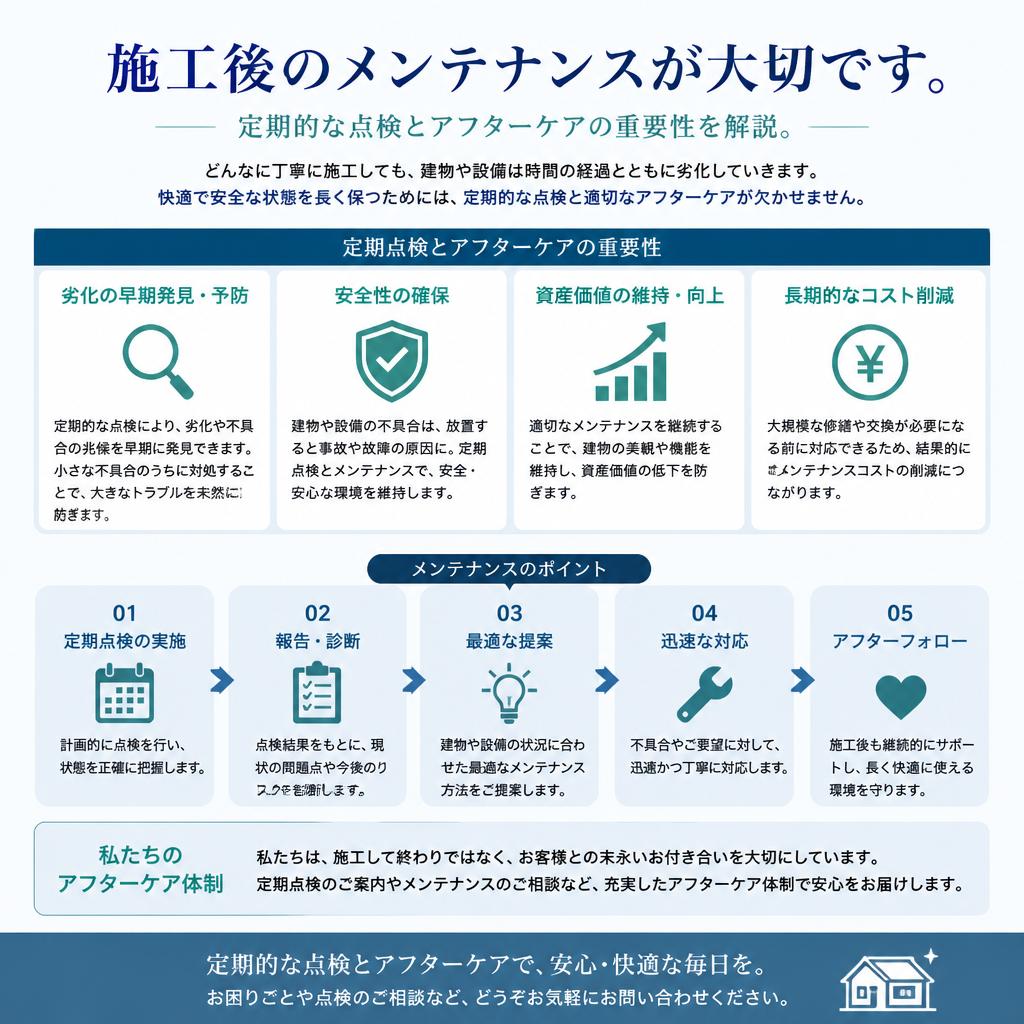 メンテナンスで長持ちさせる