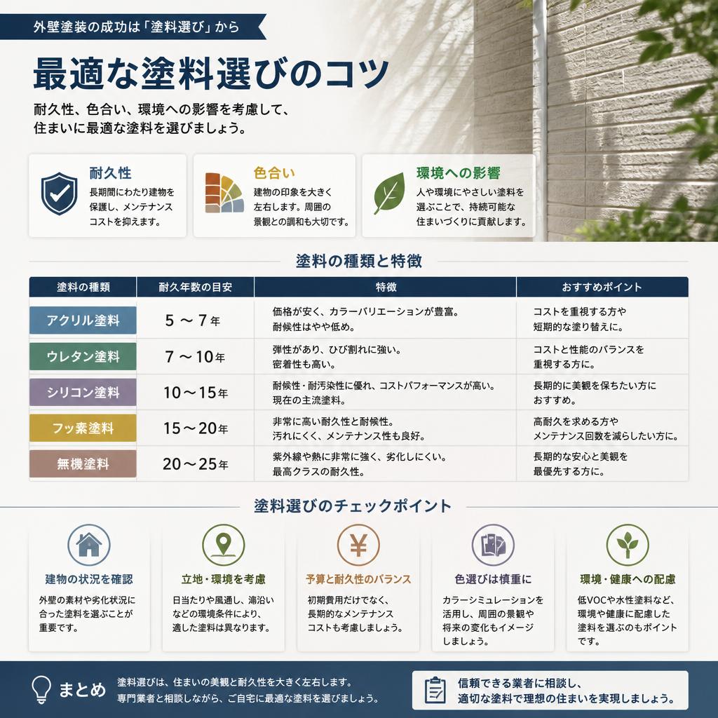 塗料選びのポイント