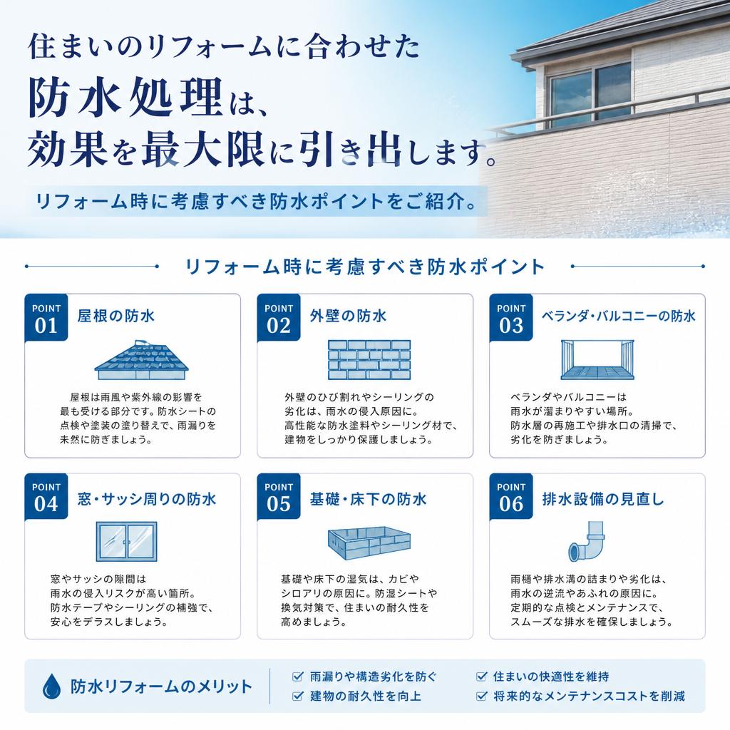 4. リフォームと防水処理の連携