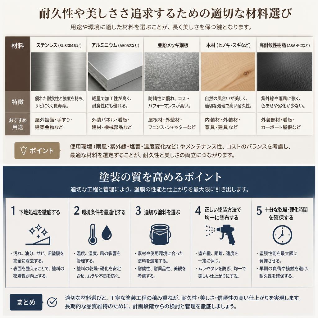 2. 塗料の選び方と材料の相性