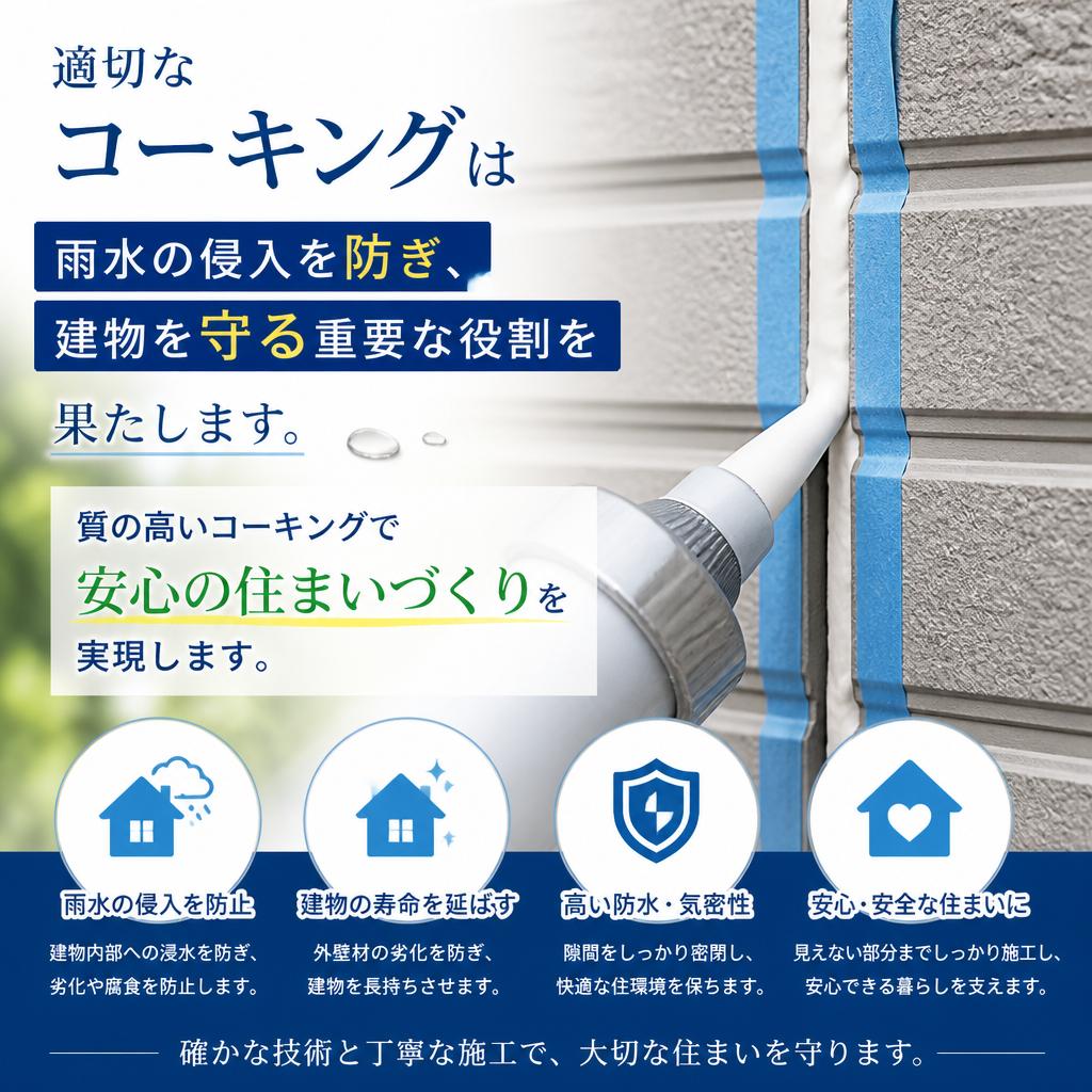 4. こだわりのコーキング